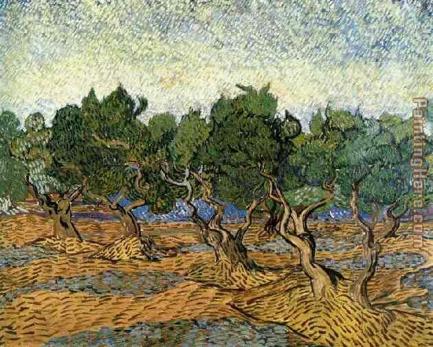 Les oliviers 1 1889 painting - Vincent van Gogh Les oliviers 1 1889 art painting Les oliviers 1 1889 painting - Vincent van Gogh Les oliviers 1 1889 art painting